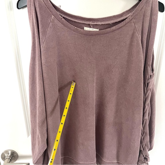 Lucky Brand Lace-Up Sweatshirt - Picture 14 of 15